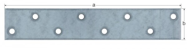 Flachverbinder Verbindungsplatte 858/K2, sendzimirverzinkt