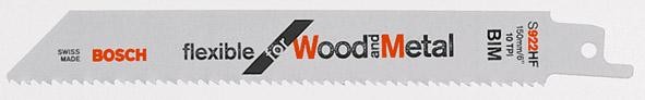 Säbelsägeblatt für Holz mit Metall, gerader, feiner Schnitt
, Bosch