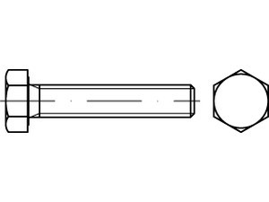 ISO 4017 Sechskantschrauben mit Gewinde bis Kopf 10.9 galvanisch verzinkt