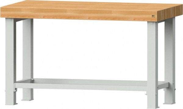 Schwerlast-Werkbank Modell 100 VS, (Breite 1500 mm) ohne Schubladen