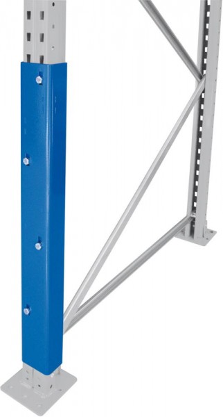 Stützenschutz für Rahmenständer, einschl. 4 Schrauben, blau