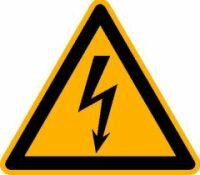 Warnschild Warnung vor gefährlicher elektrischer Spannung