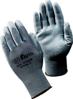 Strick-Handschuh, Feinstrick-Polyurethan, grau