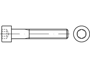 ISO 4762 Zylinderschrauben mit Innensechskant 10.9 galvanisch verzinkt
