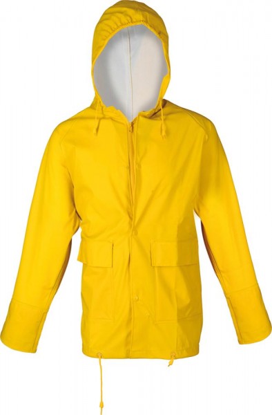 Regenschutzjacke
, PU-Stretch, gelb