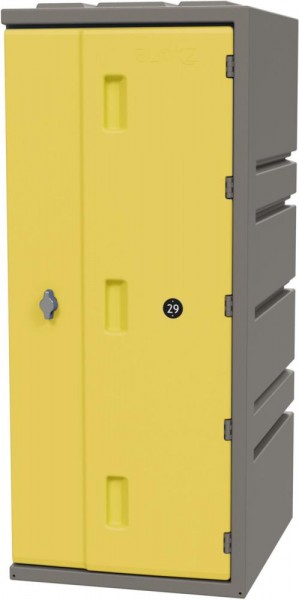 Schließfächer Türfarbe gelb