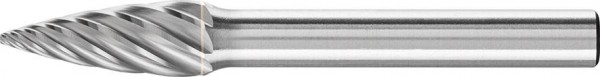 Hartmetall-Frässtift mit 6-mm-Schaft, Geschossform SPG (Spitzbogen), Zahnung INOX
