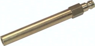 Kupplungsstecker 9 mm Zapfen, Rohr ohne Ventil, PN 15