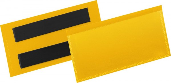 Magnetische Etikettentaschen, gelb