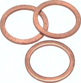 Standard-Dichtringe aus Kupfer, DIN 7603 A